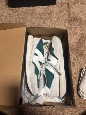 New Balance 237 Sneakers in White, Red, Blue